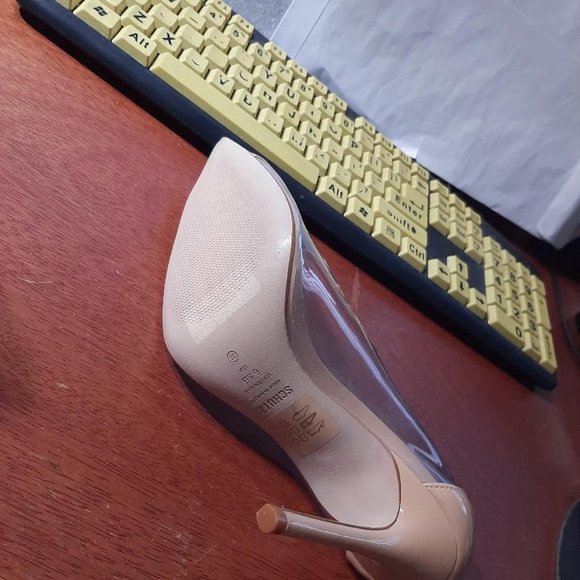 NEW ! Schutz Cendi Transparent Pointed Toe Pump Size 6.5 - Picture 5 of 6